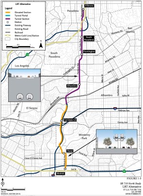 Light Rail map (EIR)